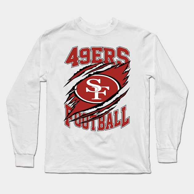 San Francisco 49ers Football Long Sleeve T-Shirt by Cemploex_Art